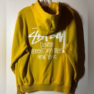 Yellow Stussy Hoodie Dovet Street Market New York Authentic